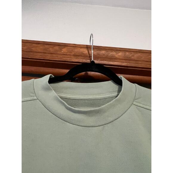 Club Monaco Men’s Tea Lounge Loopback Cotton-Jersey Pullover Sweatshirt Green M - Picture 7 of 9